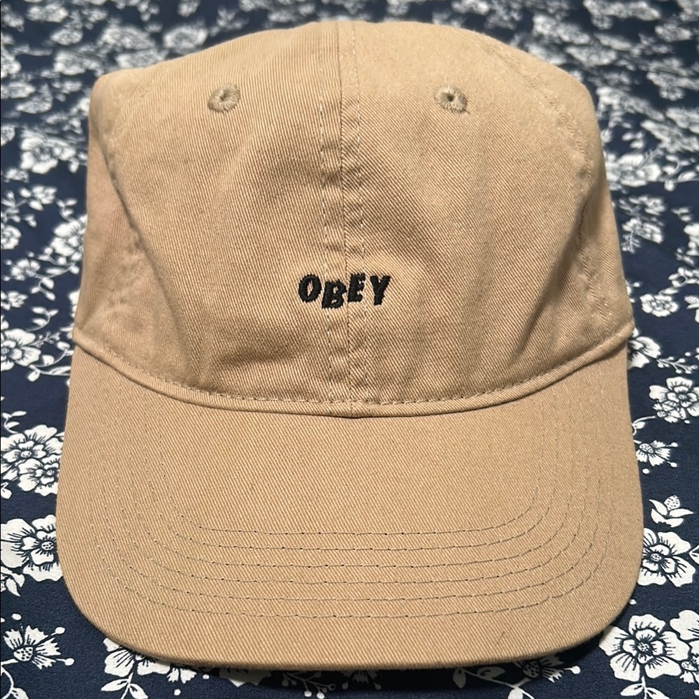 Obey Beige Casual Cap